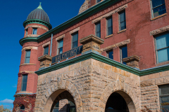 West entrance to the Stockyards Exchange Building - South St. Paul