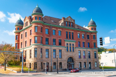 East entrance to the Stockyards Exchange Building - South St. Paul