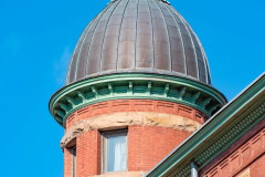 One of four turrets of the Stockyards Exchange Building - South St. Paul