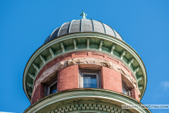 One of four turrets of the Stockyards Exchange Building - South St. Paul