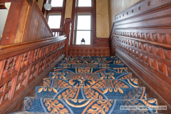 Stairway leading up from the first floor of the Stockyards Exchange Building - South St. Paul