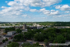 View facing north from the observation deck of the Witch's Hat Water Tower in the Prospect Park neighborhood of Minneapolis