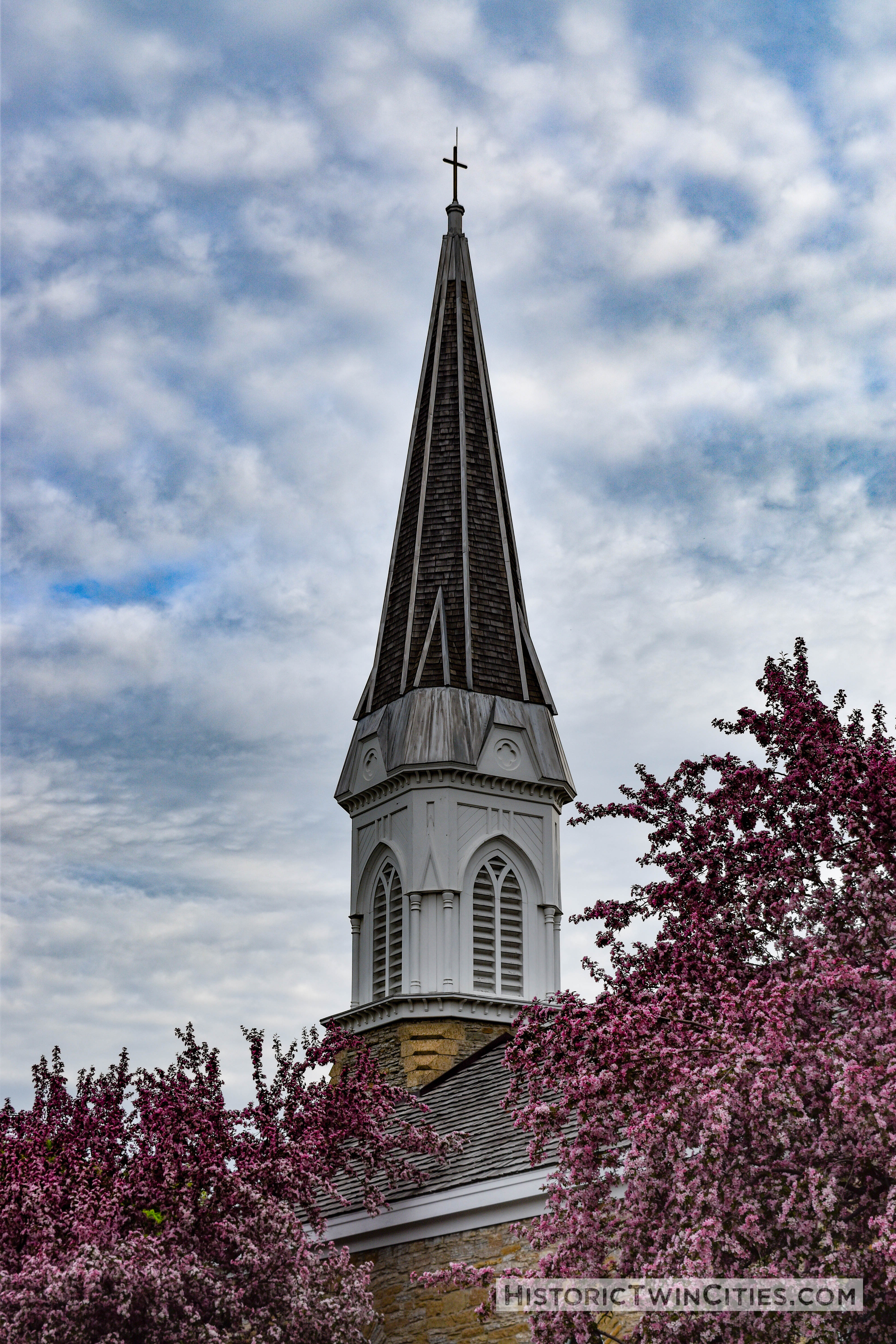 Steeple of the Historic Church of St. Peter in Mendota