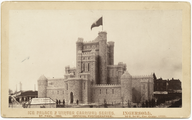 1886 Winter Carnival Ice Castle ca 1886 (MHS)