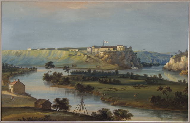 Fort Snelling circa 1844 (MHS)