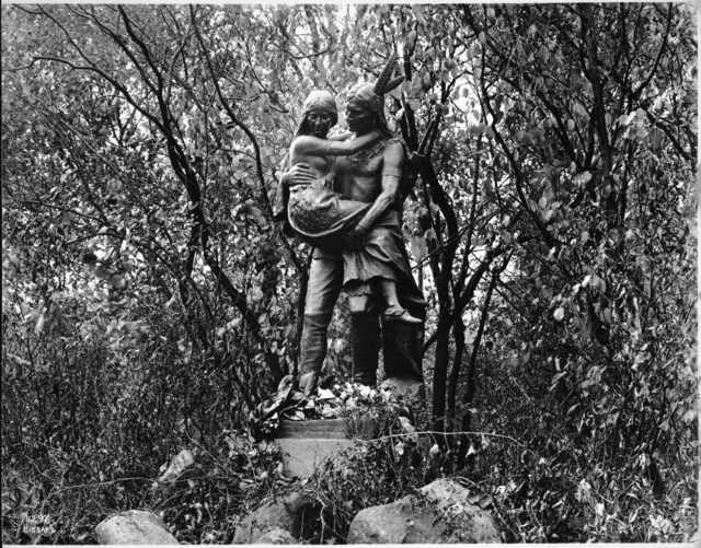 Hiawatha and Minnehaha in Minneapolis' Minnehaha Park (MHS)