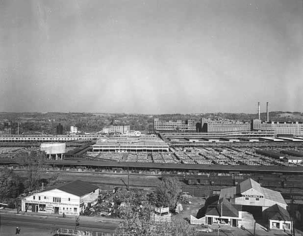 St. Paul Union Stockyards - South St. Paul circa 1945 (MHS)