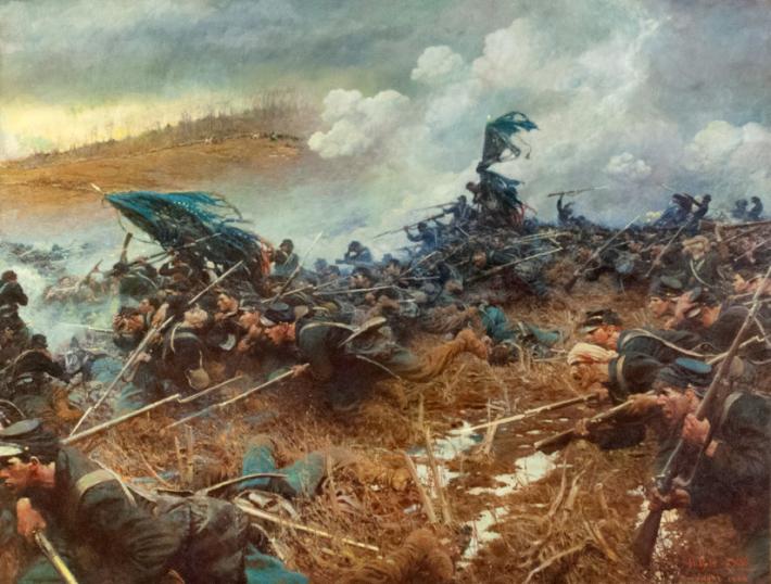 Battle of Nashville by Howard Pyle (1906) hanging the Minnesota State Capitol Bldg (MHS)
