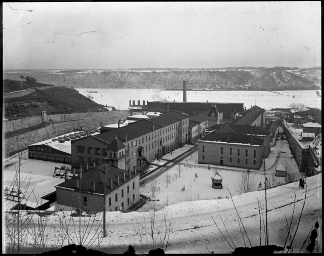 Minnesota State Prison in Stillwater circa 1895 (MHS)