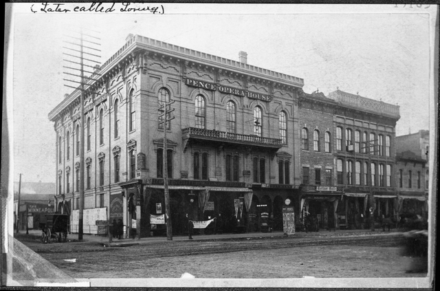 Pence Opera House circa 1882 (MHS)