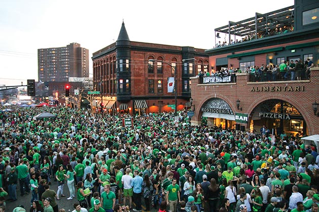 St. Patrick's Day celebration on West 7th Street in St. Paul
