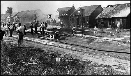 June 9, 1956 Navy Jet Crash aftermath - Minneapolis, MN