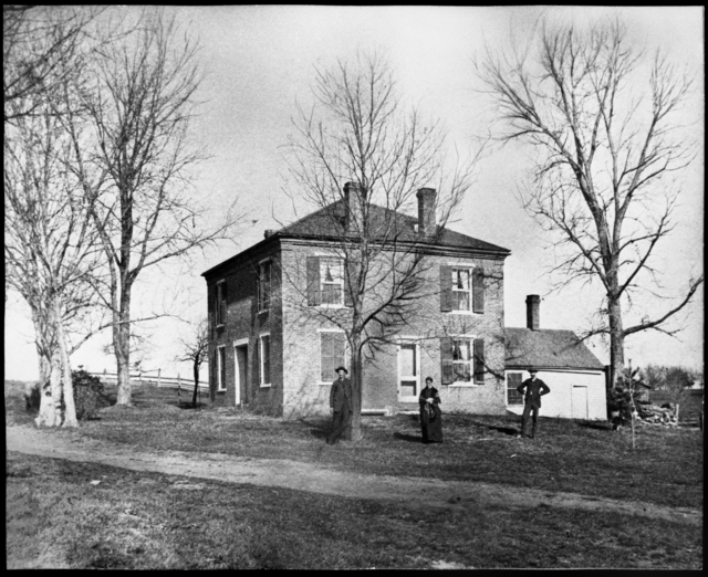 Gideon Pond house in Bloomington circa 1878 (MNHS)