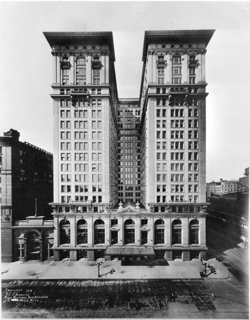 First National Soo Line Building in Minneapolis circa 1915 (MHS)