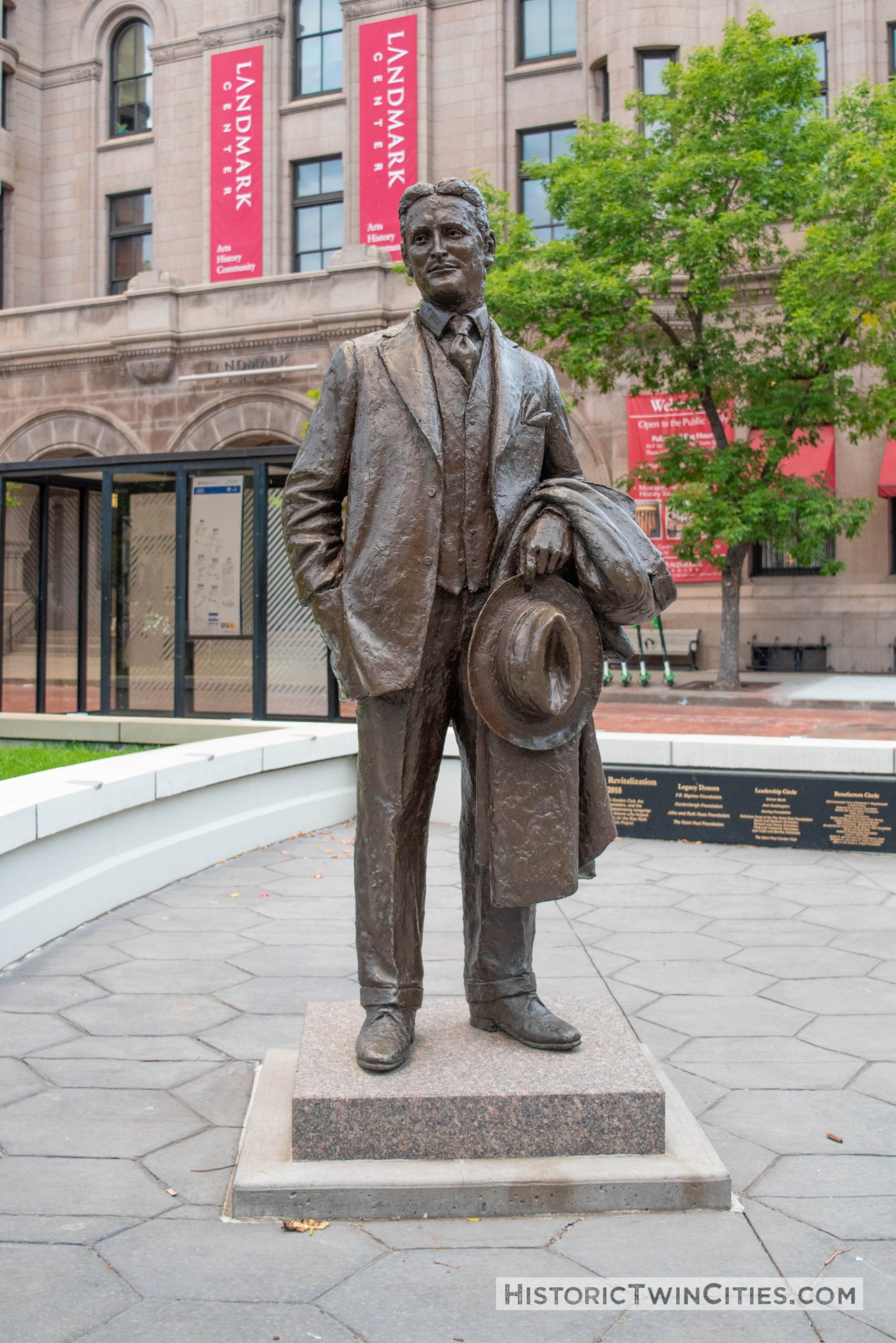 F. Scott Fitzgerald Statue - Rice Park, St. Paul