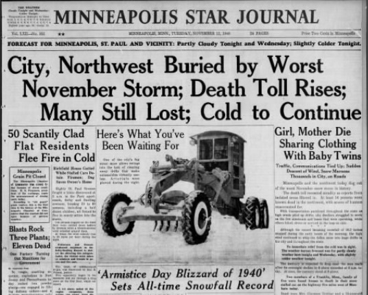 Minneapolis Star - November 12, 1940